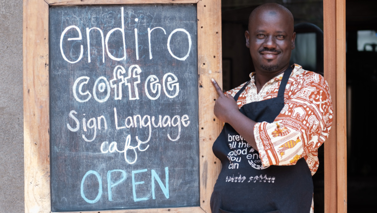 Cappuccinos and Conversation: Creating and Inclusive Community at Endiro’s Sign Language Cafe