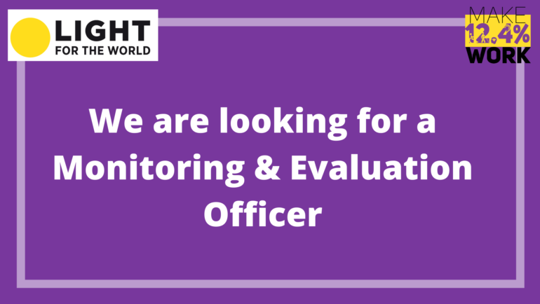 We are looking for a Monitoring & Evaluation Officer based in Kampala