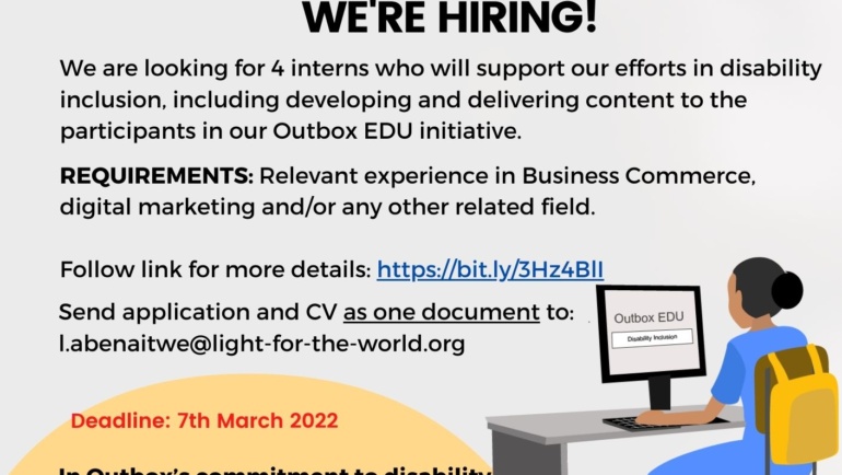 4 INTERNS NEEDED AT OUTBOX – EDU